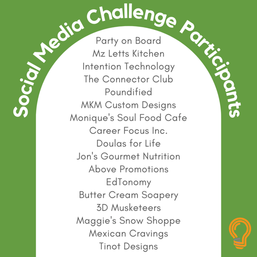 Social Media challenge participants